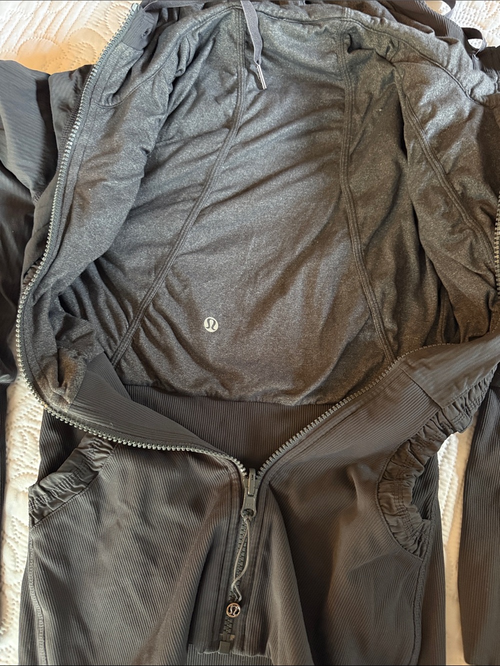 lululemon athletica Dark Gray Hooded Utility Jacket - Picture 6 of 6